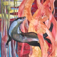 otter kelp painting