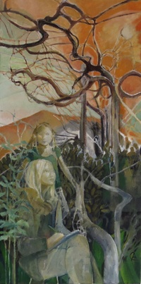 figures vine painting