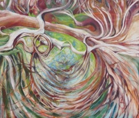Dunnock branches painting